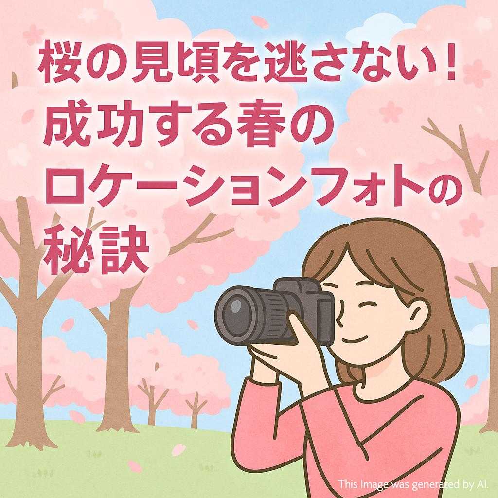 桜の見頃を逃さない!成功する春のロケーションフォトの秘訣