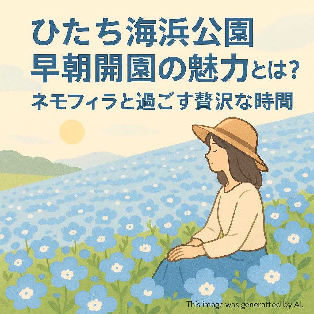 ひたち海浜公園早朝開園の魅力とは？ネモフィラと過ごす贅沢な時間