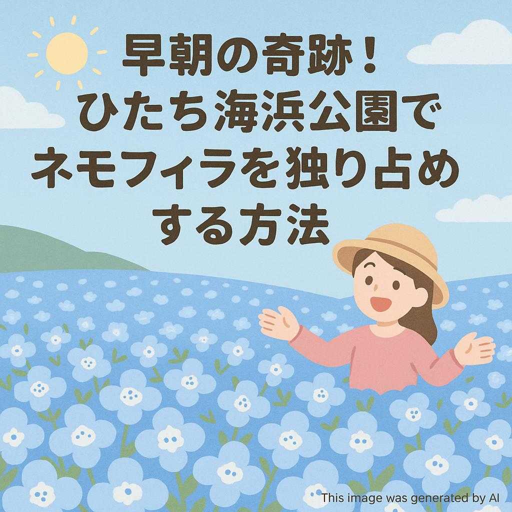 早朝の奇跡!ひたち海浜公園でネモフィラを独り占めする方法