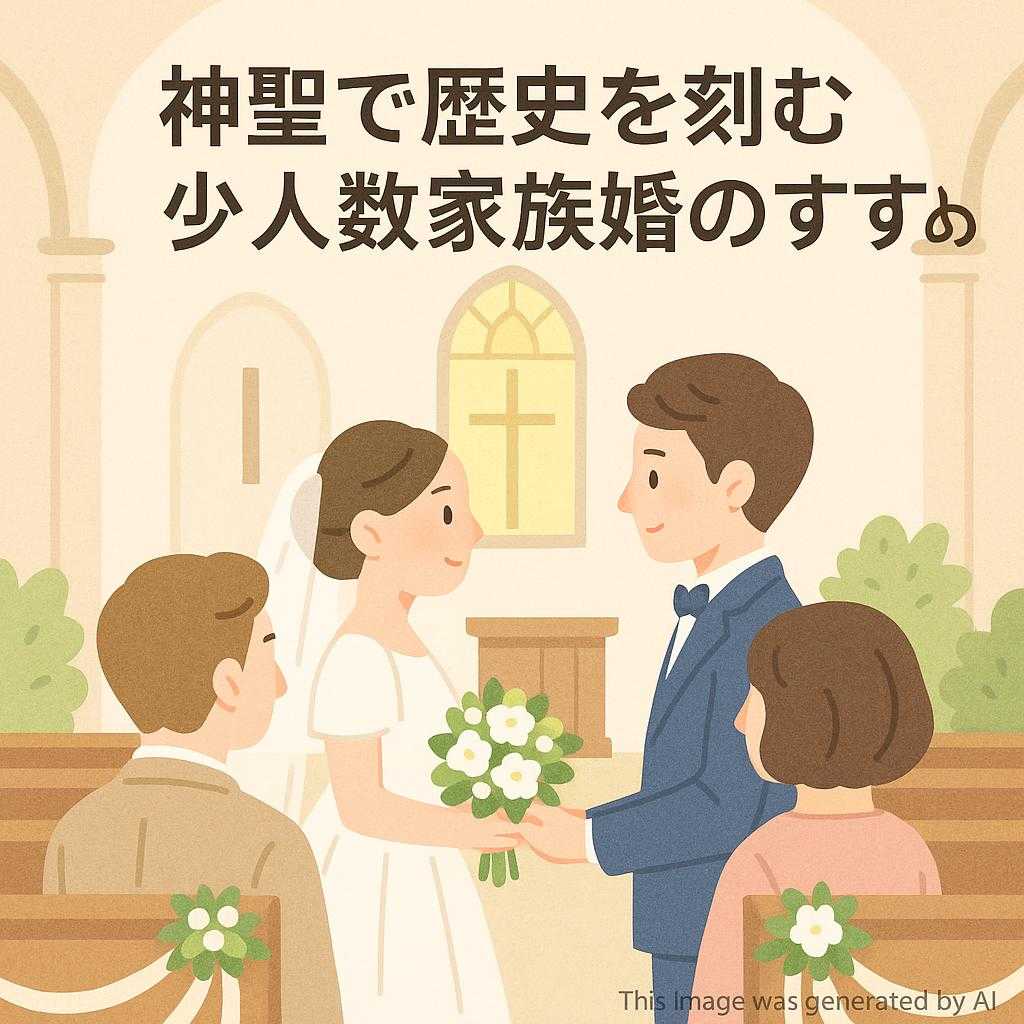 神聖で歴史を刻む少人数家族婚のすすめ