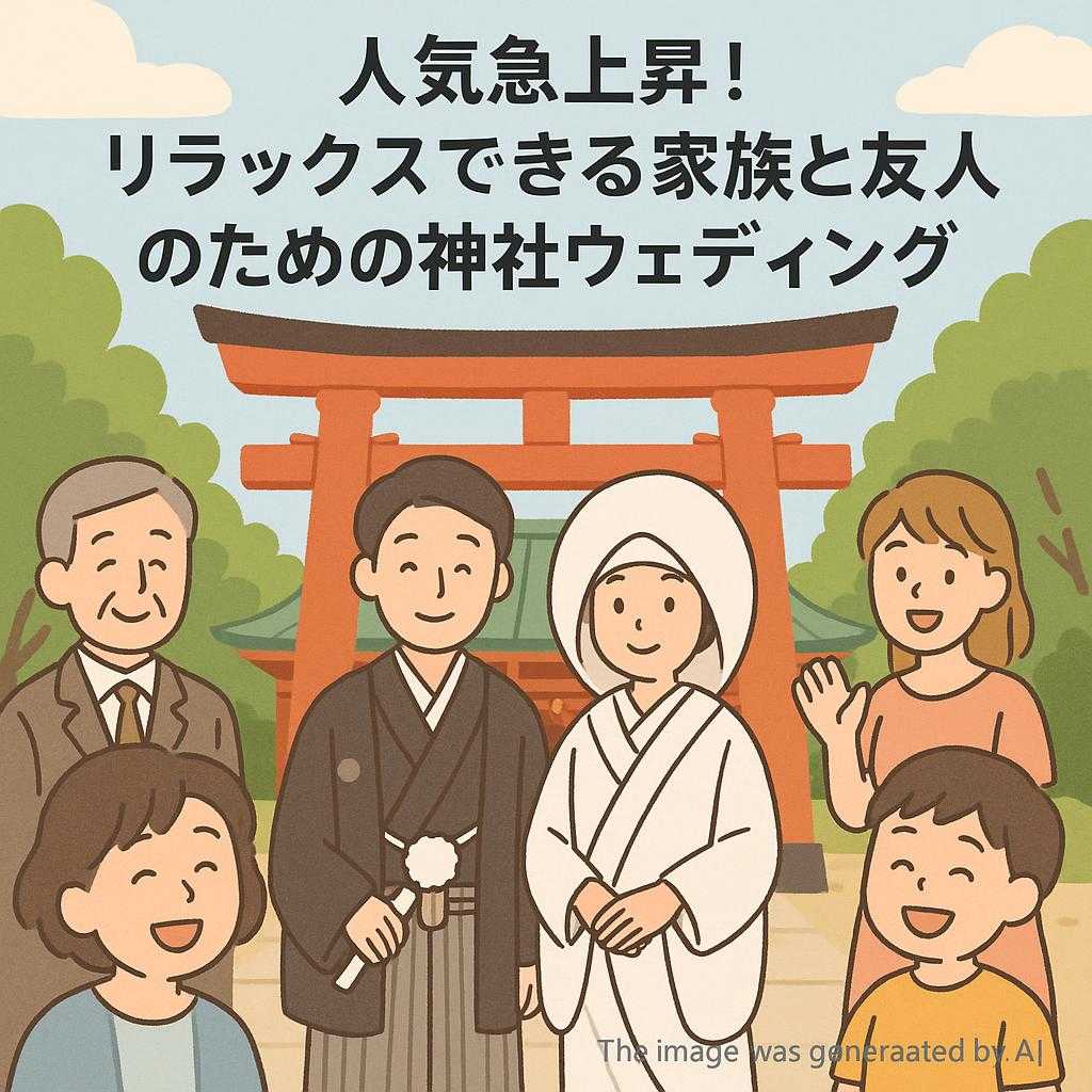 人気急上昇!リラックスできる家族と友人のための神社ウェディング