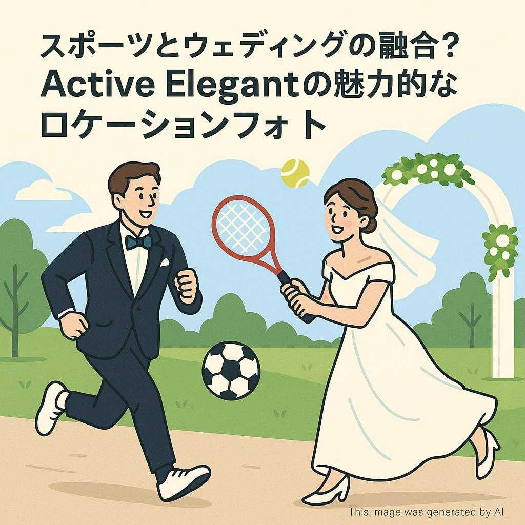 スポーツとウェディングの融合？Active Elegantの魅力的なロケーションフォト