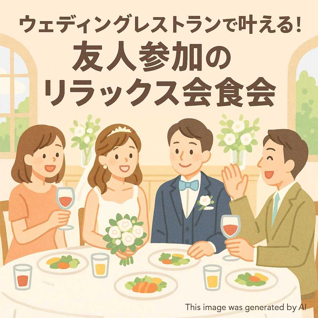 ウェディングレストランで叶える!友人参加のリラックス会食会