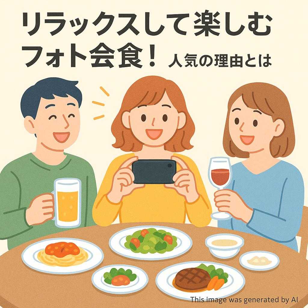 リラックスして楽しむフォト会食!人気の理由とは