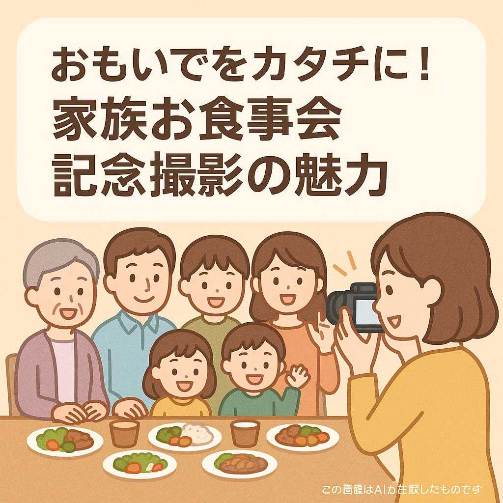 おもいでをカタチに！家族お食事会記念撮影の魅力