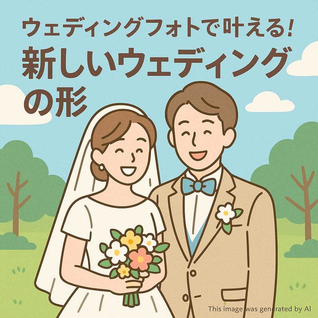 ウェディングフォトで叶える!新しいウェディングの形