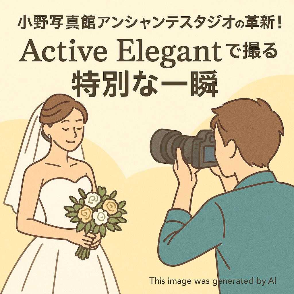 小野写真館アンシャンテスタジオの革新！Active Elegantで撮る特別な一瞬