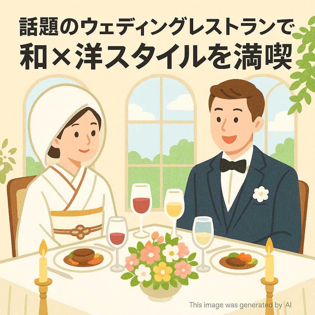 話題のウェディングレストランで和×洋スタイルを満喫