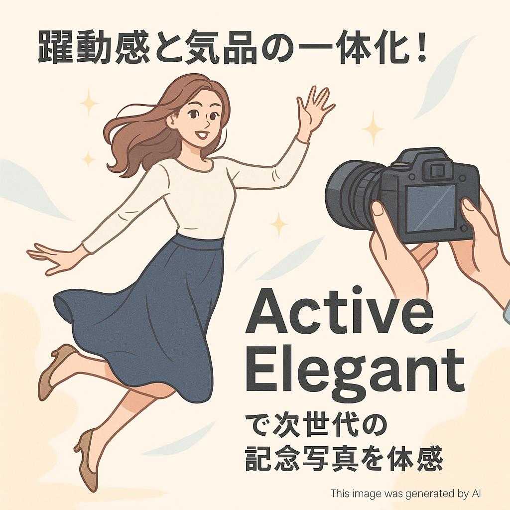 躍動感と気品の一体化!Active Elegantで次世代の記念写真を体感