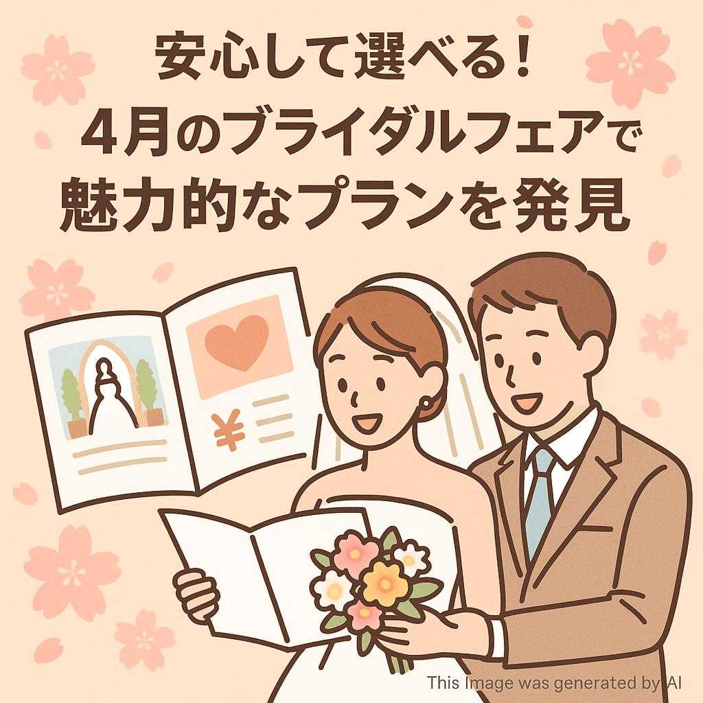 安心して選べる!4月のブライダルフェアで魅力的なプランを発見