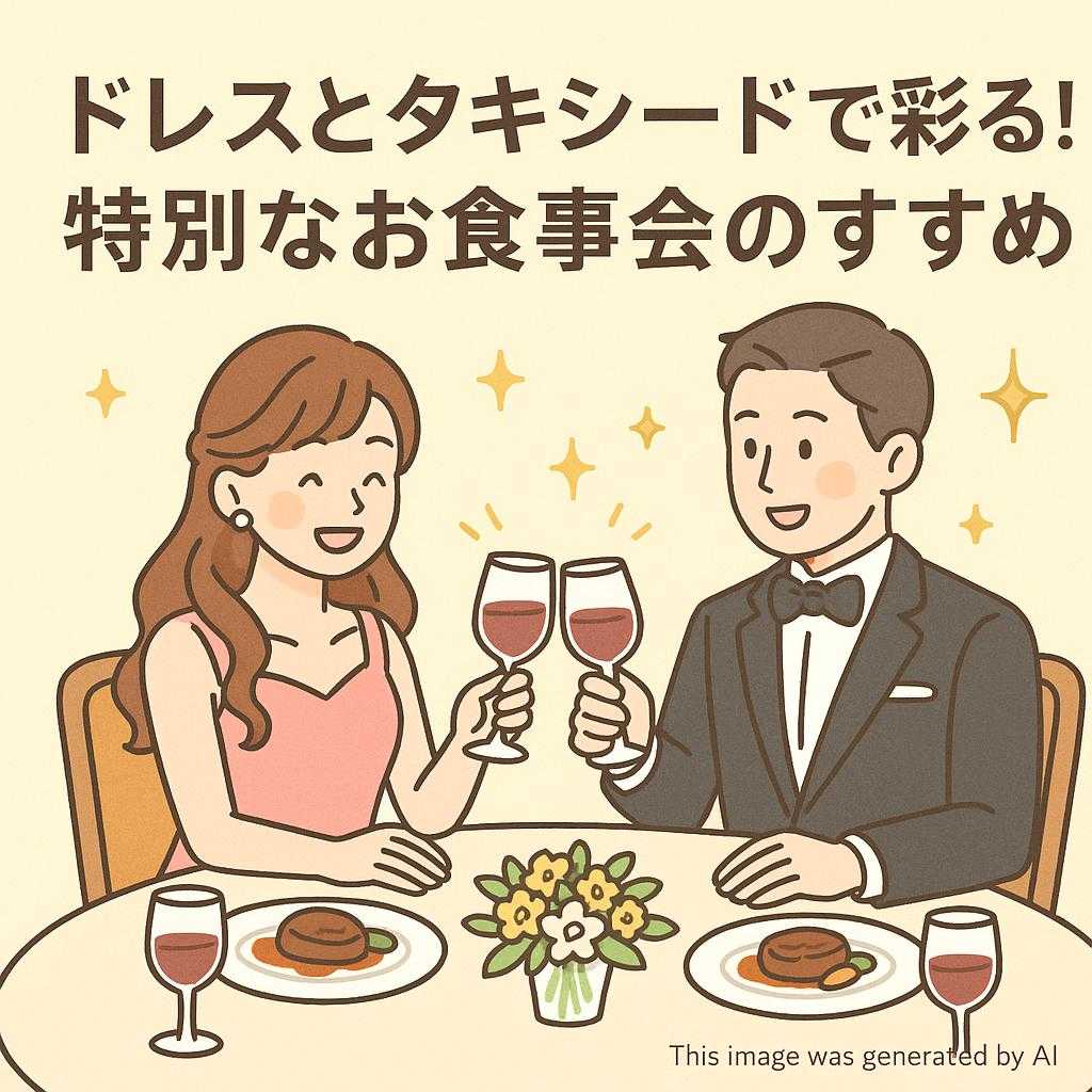 ドレスとタキシードで彩る!特別なお食事会のすすめ