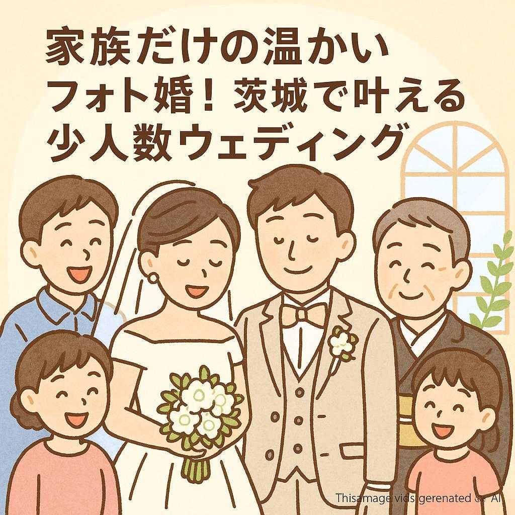 家族だけの温かいフォト婚!茨城で叶える少人数ウェディング