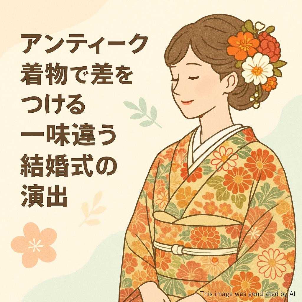 アンティーク着物で差をつける 一味違う結婚式の演出