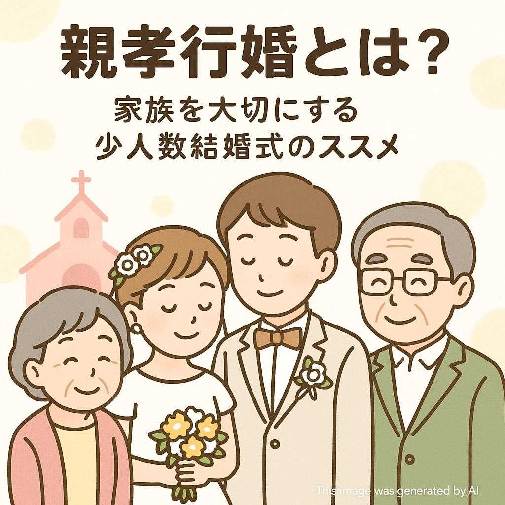 親孝行婚とは?家族を大切にする少人数結婚式のススメ