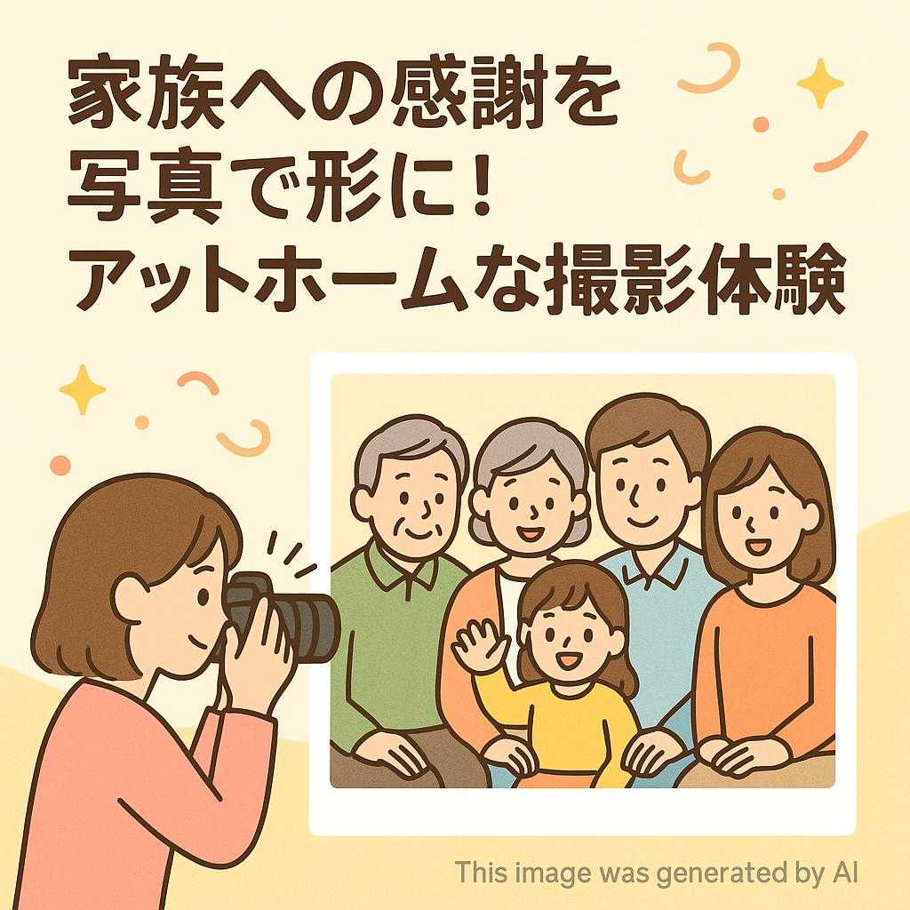 家族への感謝を写真で形に!アットホームな撮影体験