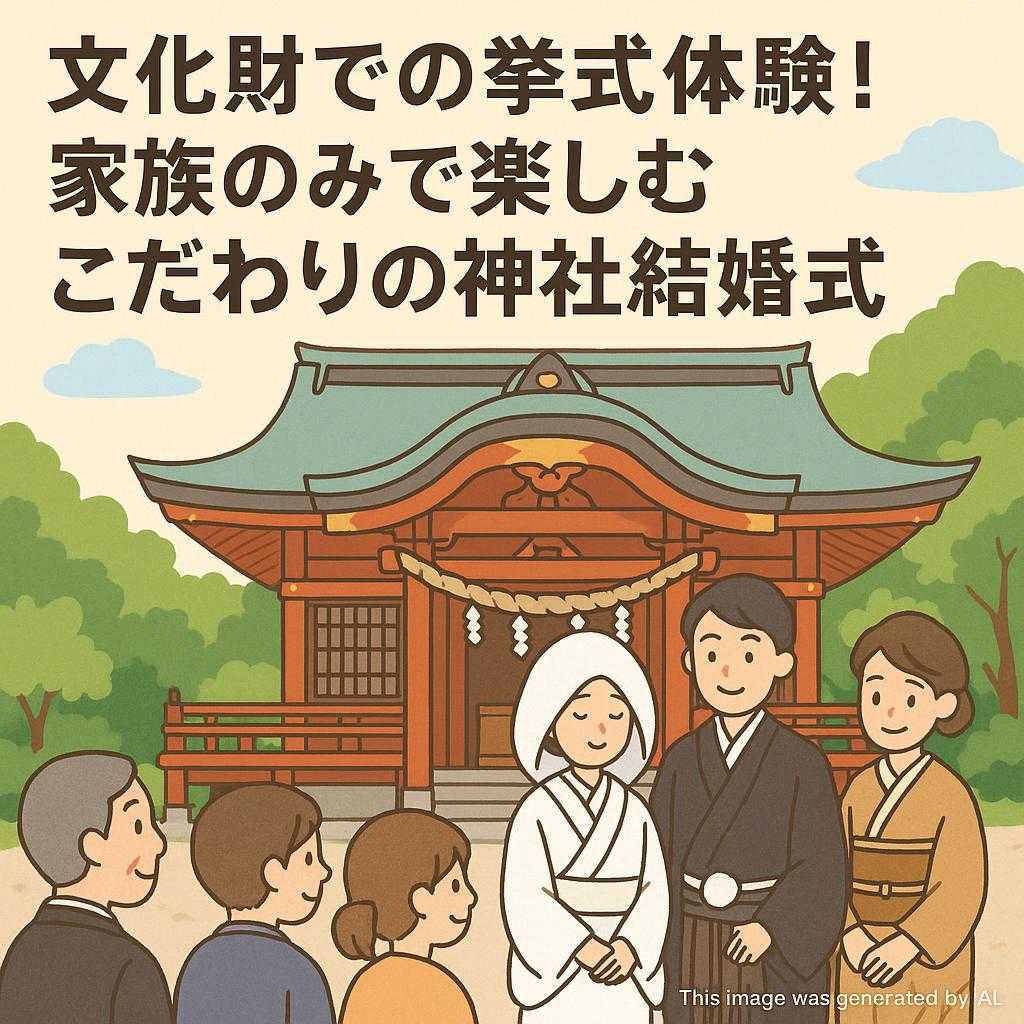 文化財での挙式体験!家族のみで楽しむこだわりの神社結婚式