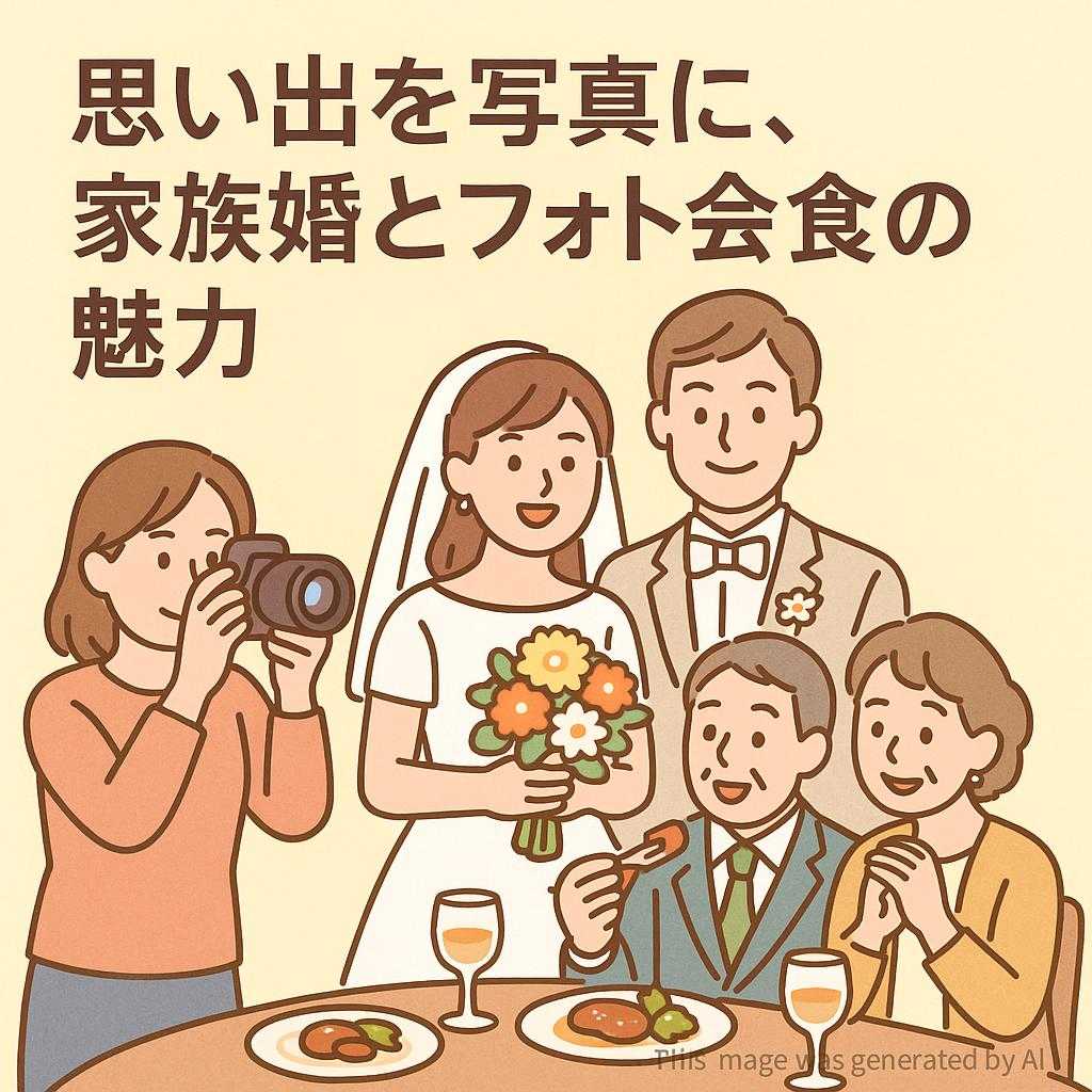 思い出を写真に、家族婚とフォト会食の魅力
