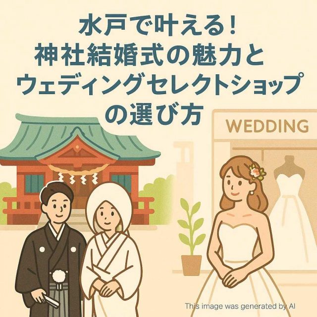 水戸で叶える！神社結婚式の魅力とウェディングセレクトショップの選び方