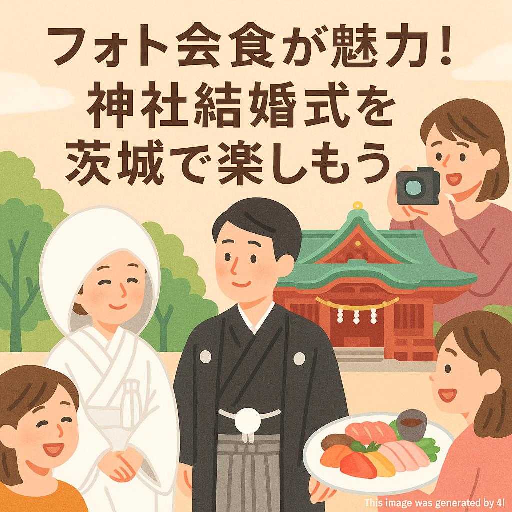 フォト会食が魅力！神社結婚式を茨城で楽しもう