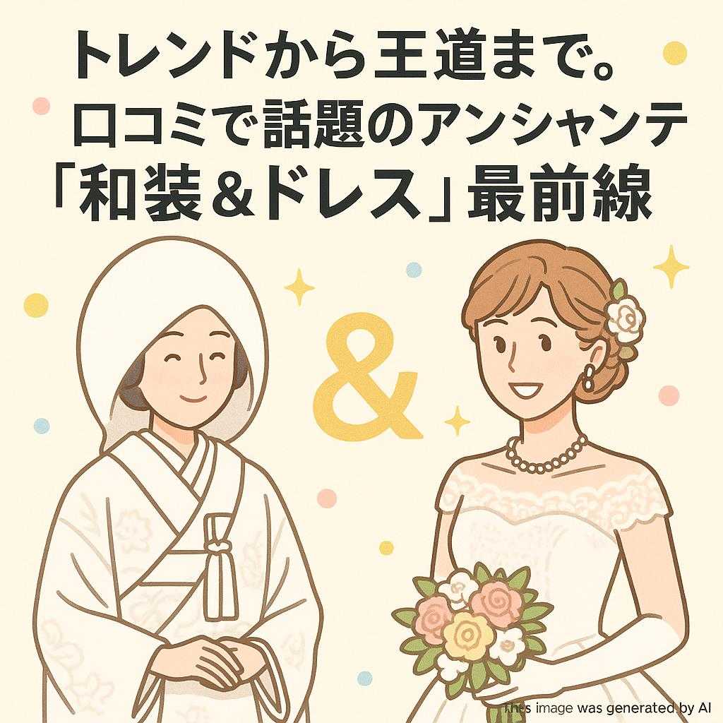 トレンドから王道まで。口コミで話題のアンシャンテ「和装&ドレス」最前線
