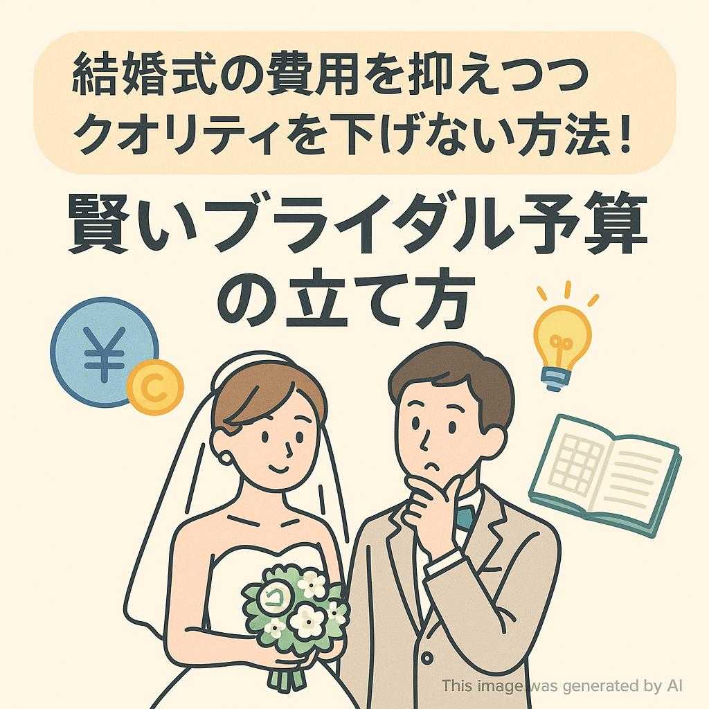 結婚式の費用を抑えつつクオリティを下げない方法！賢いブライダル予算の立て方