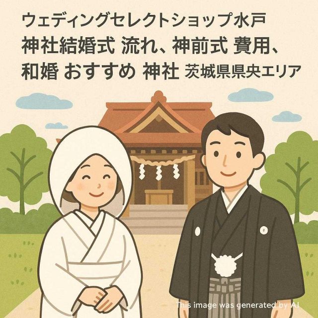 ウェディングセレクトショップ水戸 神社結婚式 流れ, 神前式 費用, 和婚 おすすめ 神社 茨城県県央エリア