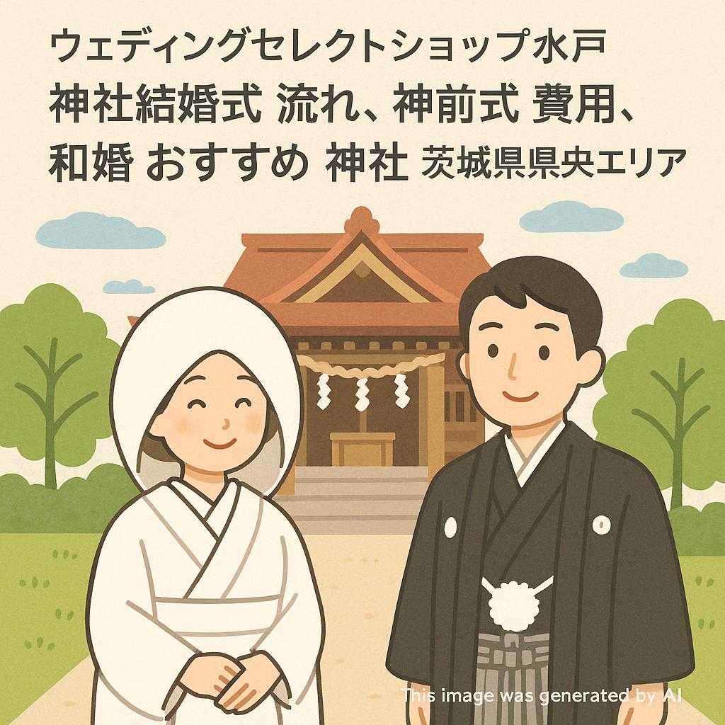 ウェディングセレクトショップ水戸 神社結婚式 流れ, 神前式 費用, 和婚 おすすめ 神社 茨城県県央エリア