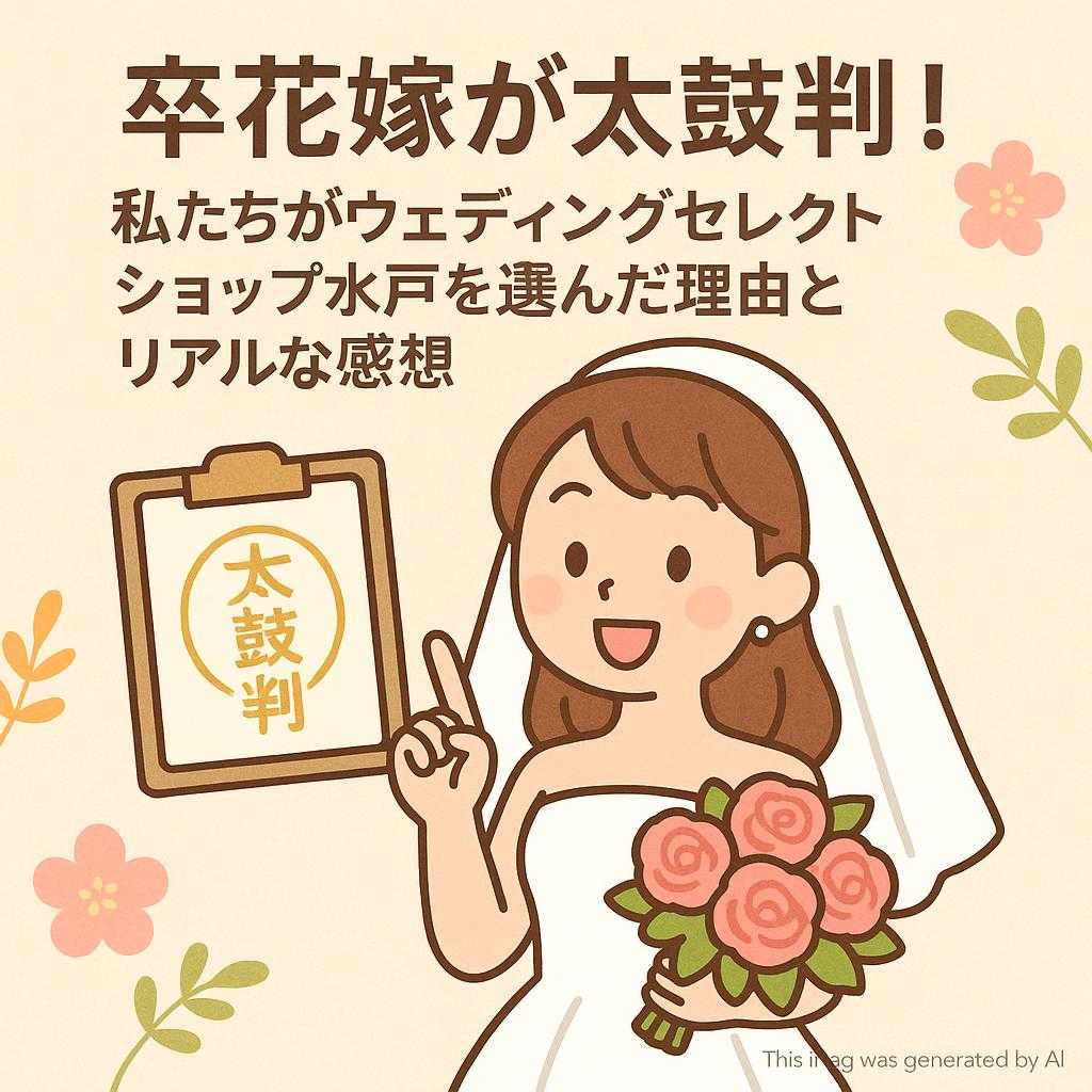 卒花嫁が太鼓判!私たちがウェディングセレクトショップ水戸を選んだ理由とリアルな感想