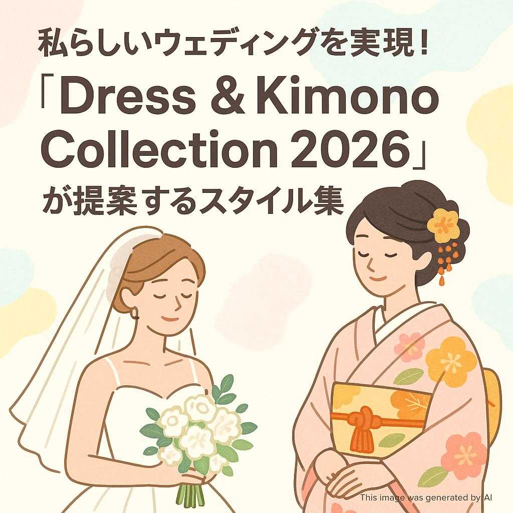 私らしいウェディングを実現!『Dress & Kimono Collection 2026』が提案するスタイル集