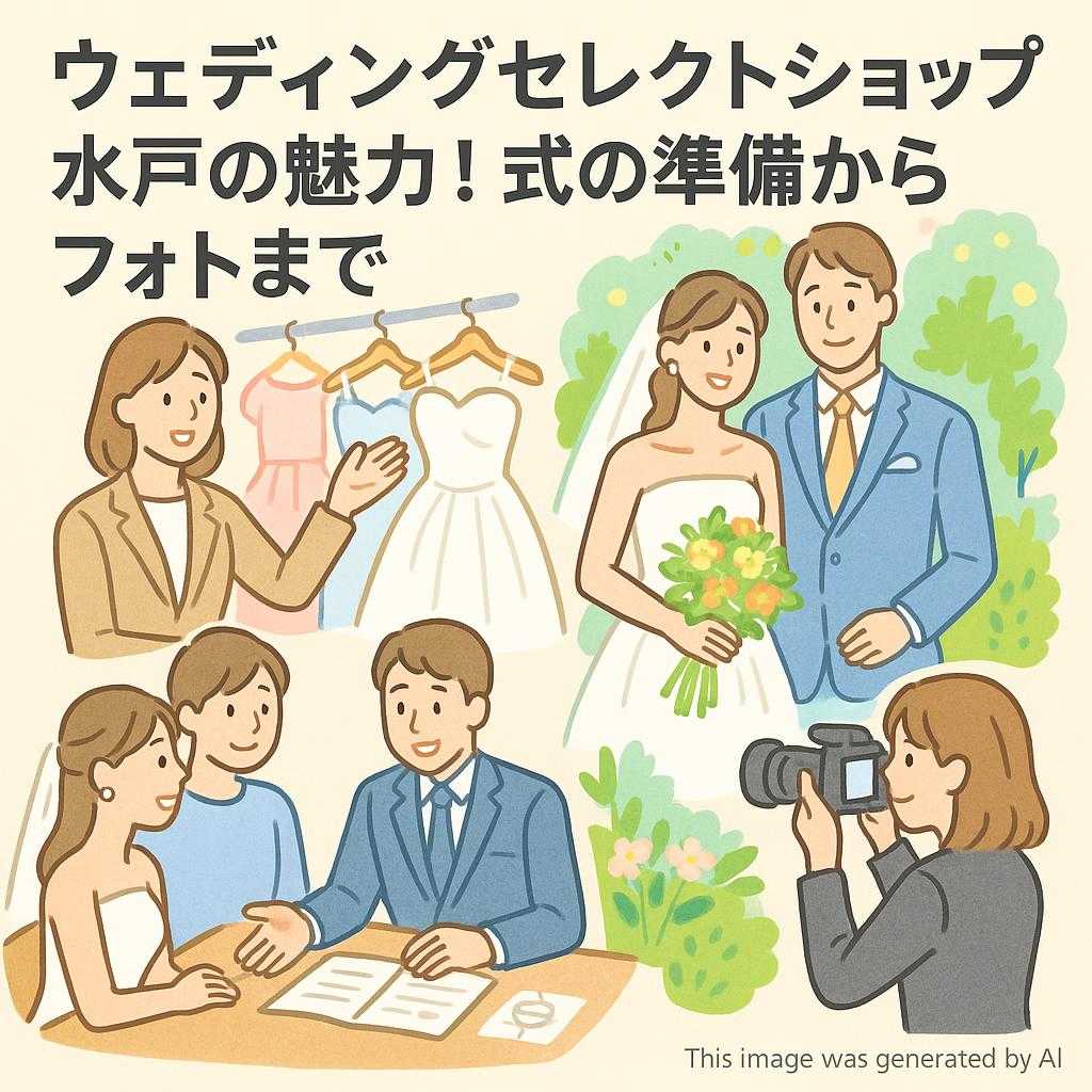 ウェディングセレクトショップ水戸の魅力!式の準備からフォトまで
