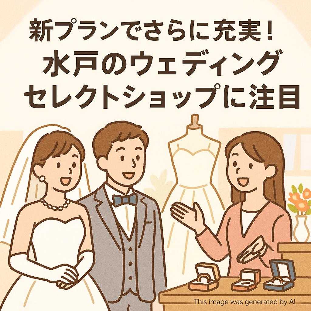 新プランでさらに充実!水戸のウェディングセレクトショップに注目