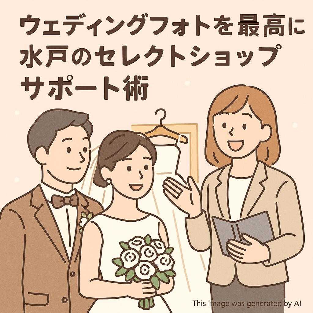 ウェディングフォトを最高に!水戸のセレクトショップサポート術