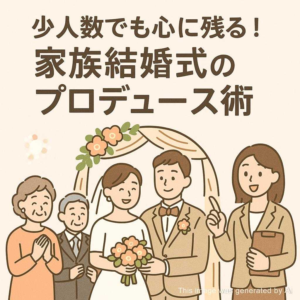 少人数でも心に残る!家族結婚式のプロデュース術