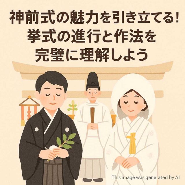 神前式の魅力を引き立てる！挙式の進行と作法を完璧に理解しよう