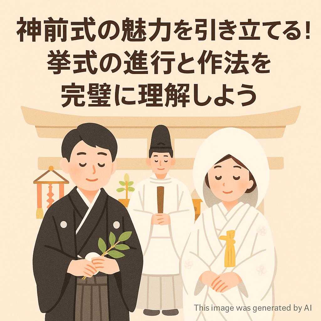神前式の魅力を引き立てる!挙式の進行と作法を完璧に理解しよう