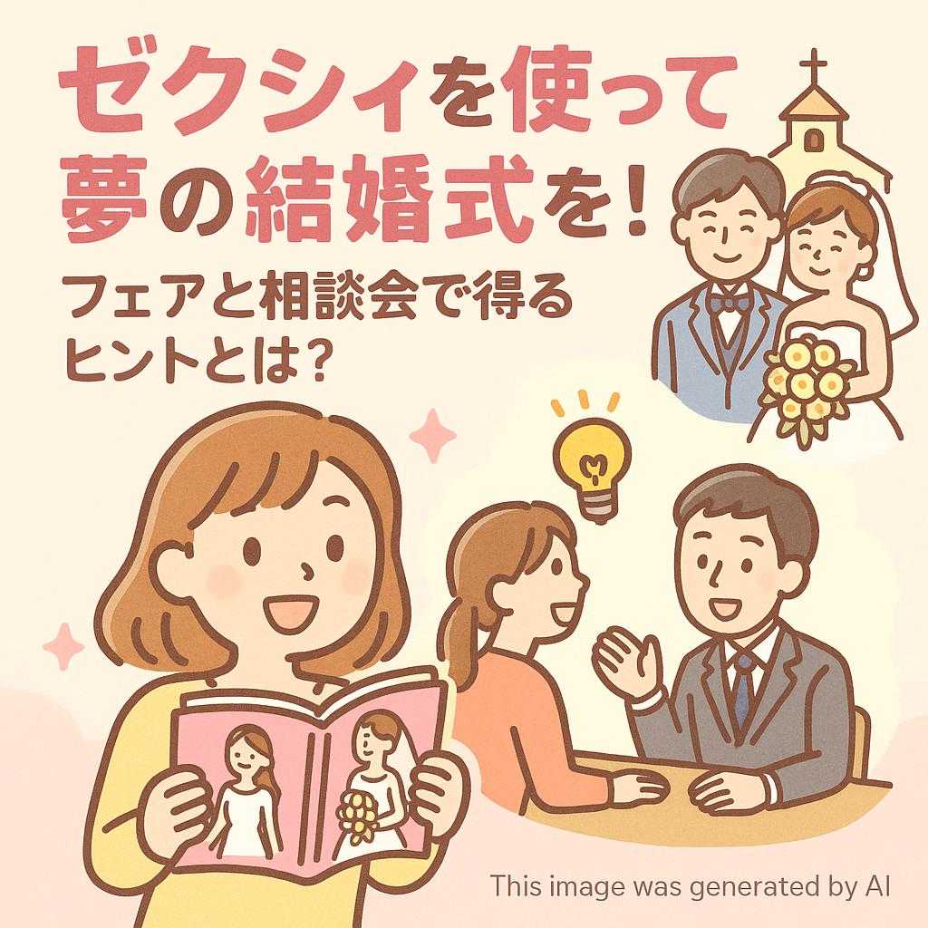 ゼクシィを使って夢の結婚式を!フェアと相談会で得るヒントとは?