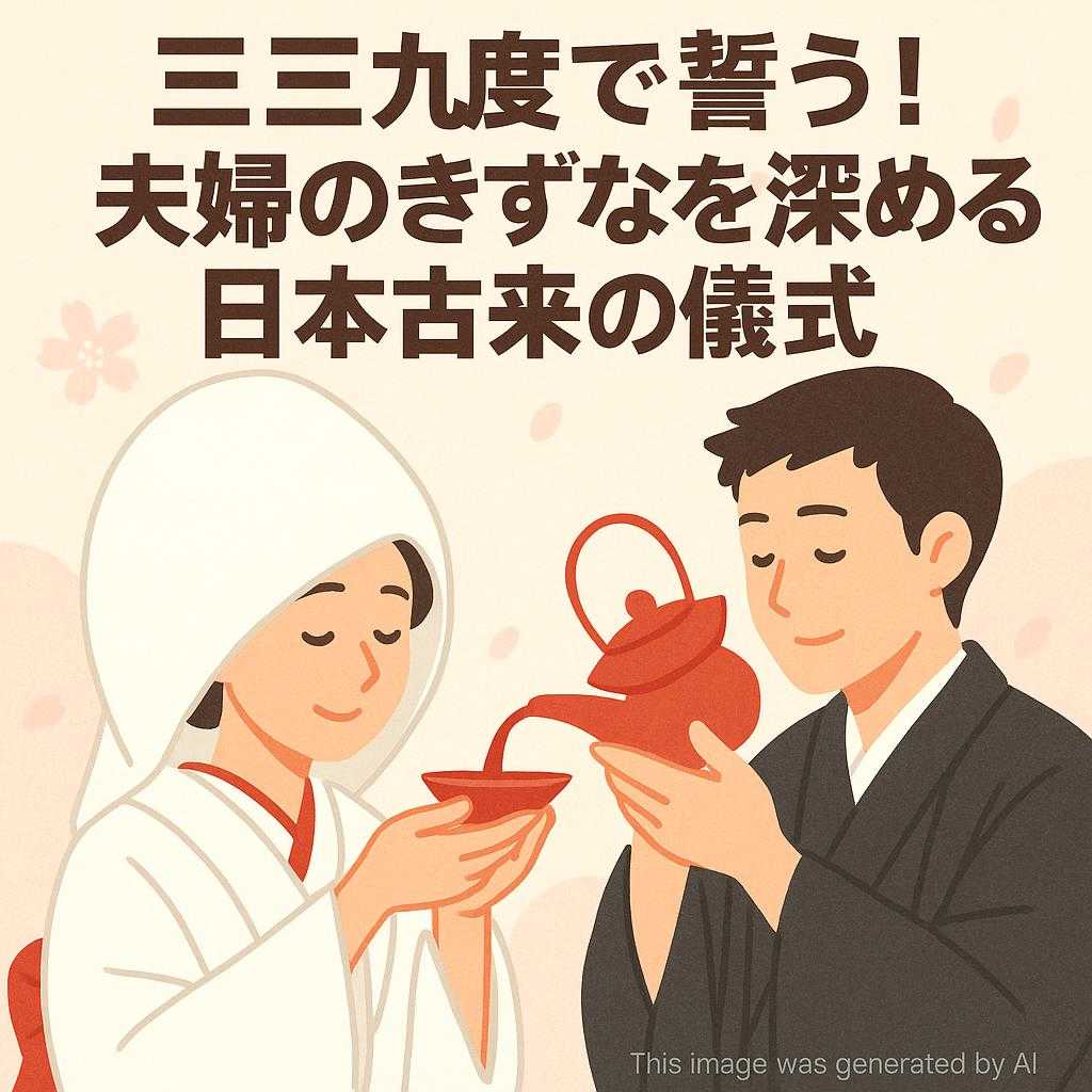 三三九度で誓う!夫婦のきずなを深める日本古来の儀式