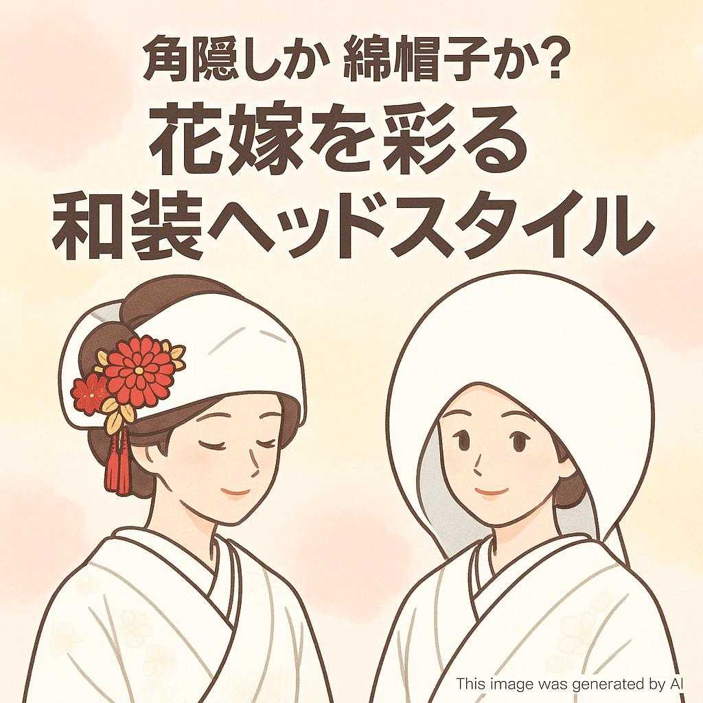 角隠しか綿帽子か?花嫁を彩る和装ヘッドスタイル