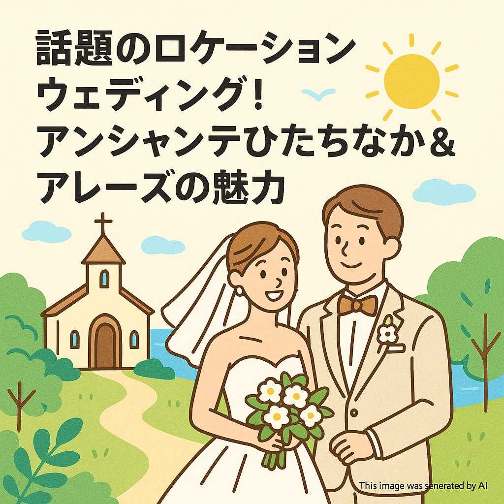 話題のロケーションウェディング!アンシャンテひたちなか&アレーズの魅力