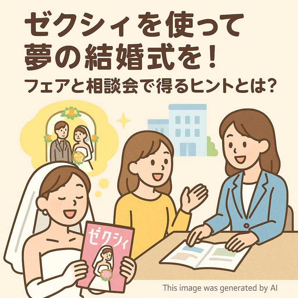 ゼクシィを使って夢の結婚式を!フェアと相談会で得るヒントとは?