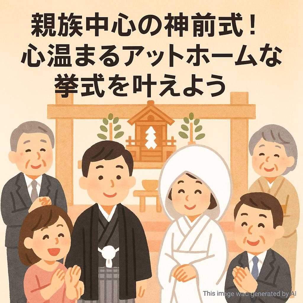 親族中心の神前式！心温まるアットホームな挙式を叶えよう