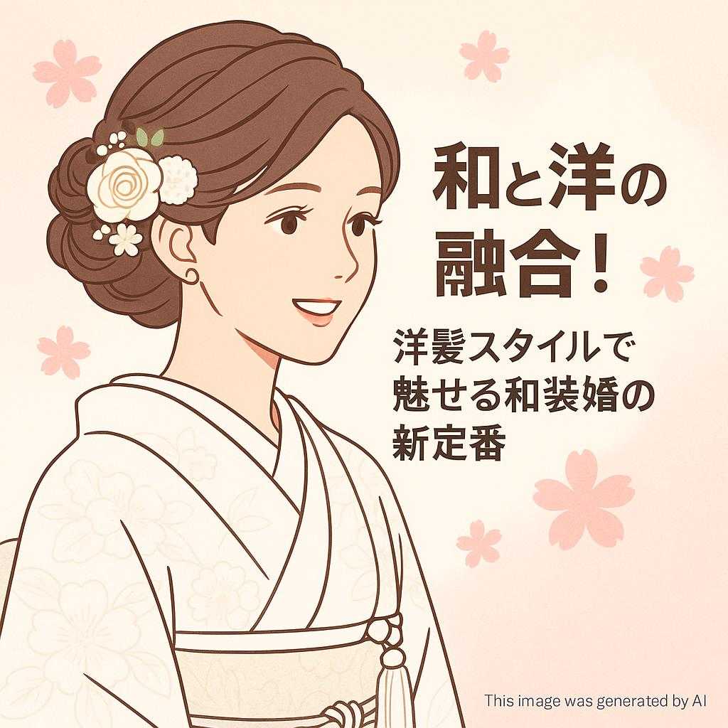 和と洋の融合!洋髪スタイルで魅せる和装婚の新定番