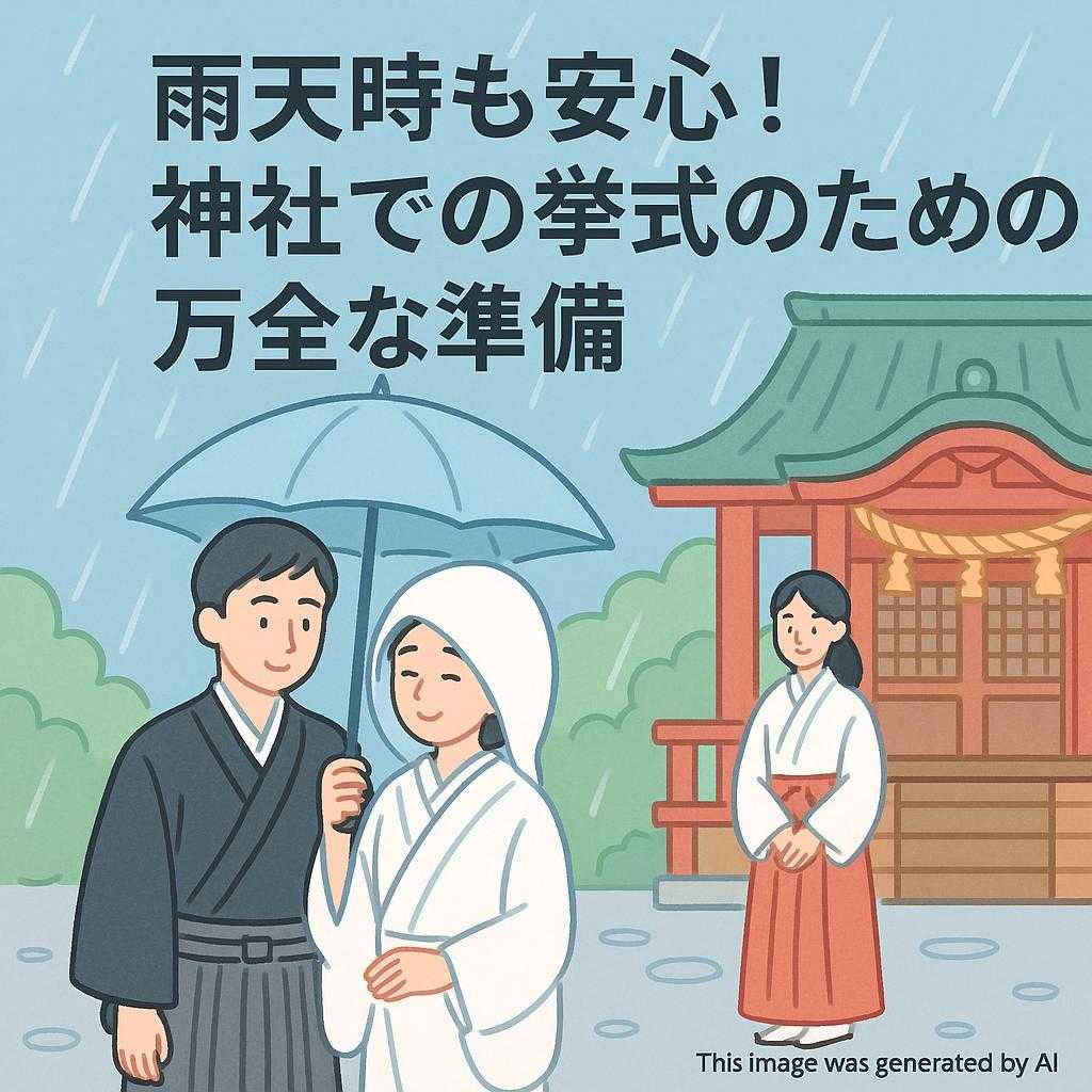 雨天時も安心!神社での挙式のための万全な準備