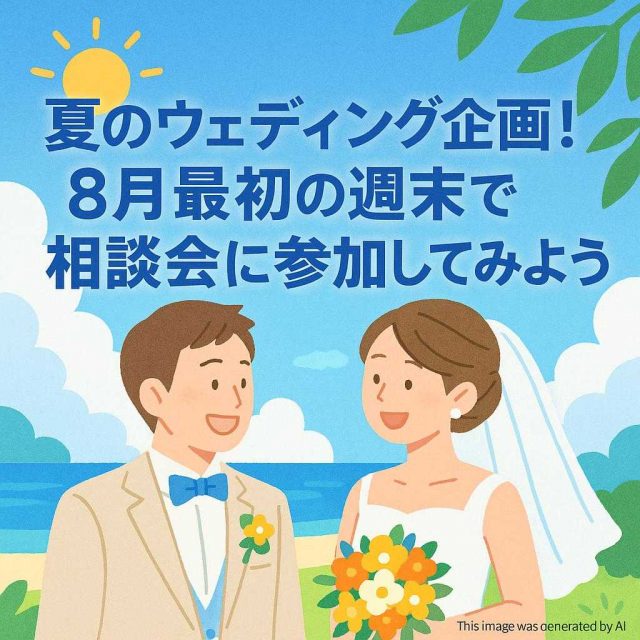 夏のウェディング企画！8月最初の週末で相談会に参加してみよう