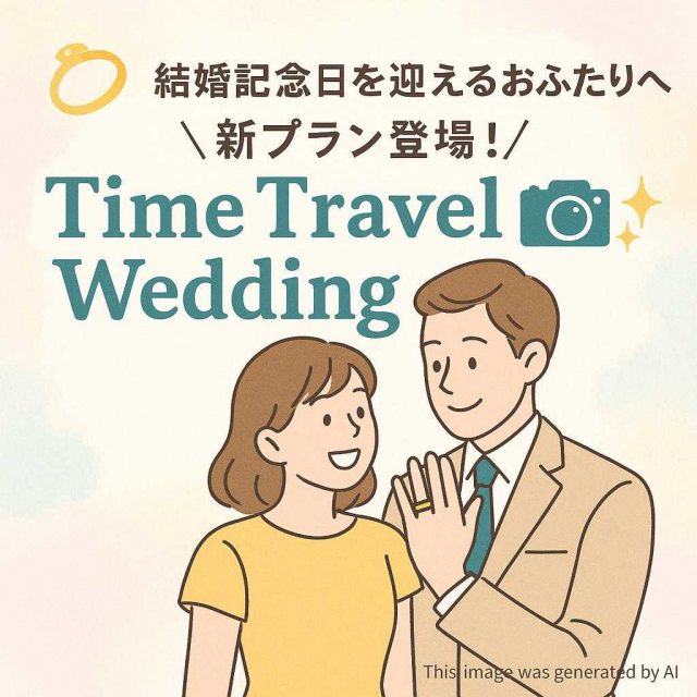 💍 結婚記念日を迎えるおふたりへ ＼ 新プラン登場！ ／ 「Time Travel Wedding」📸✨