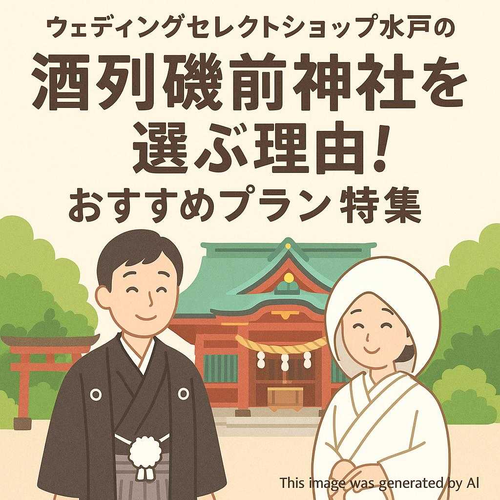 酒列磯前神社を選ぶ理由!ウェディングセレクトショップ水戸のおすすめプラン特集