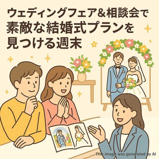 ウェディングフェア＆相談会で素敵な結婚式プランを見つける週末