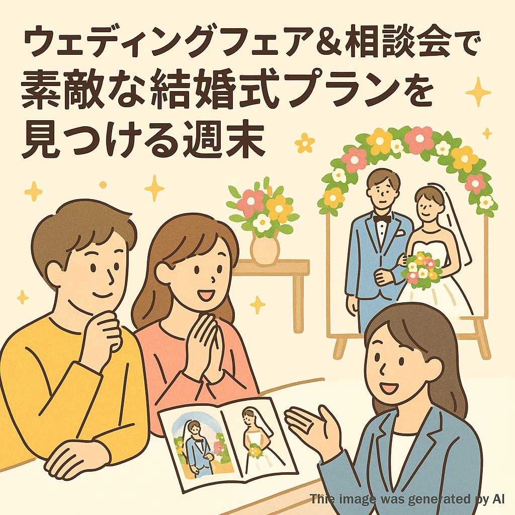 ウェディングフェア&相談会で素敵な結婚式プランを見つける週末