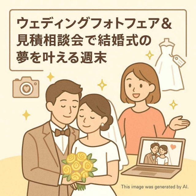 ウェディングフォトフェア＆見積相談会で結婚式の夢を叶える週末