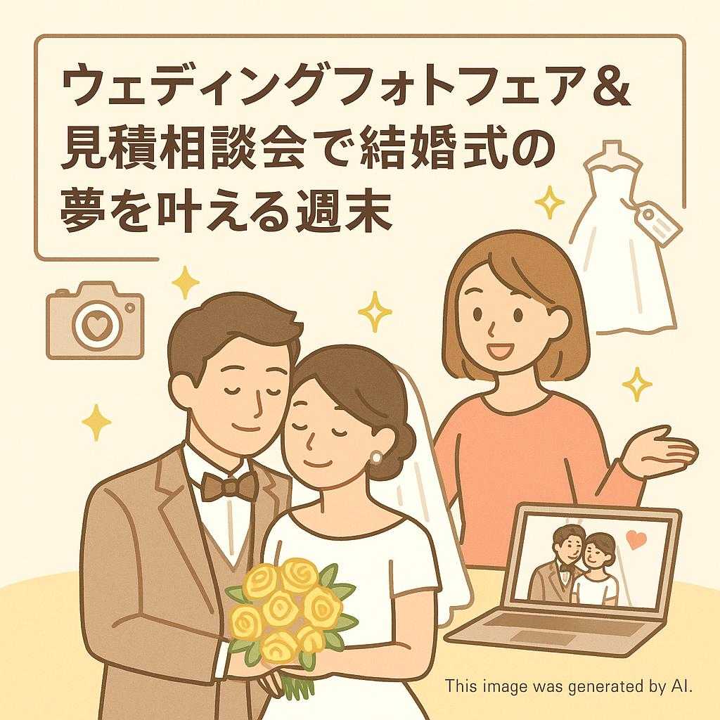ウェディングフォトフェア&見積相談会で結婚式の夢を叶える週末